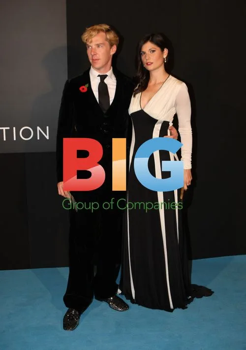 Benedict Cumberbatch with new girlfriend at Elton John Aids Foundation event