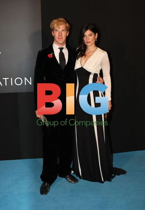 Benedict Cumberbatch and Girlfriend at Elton John Gala