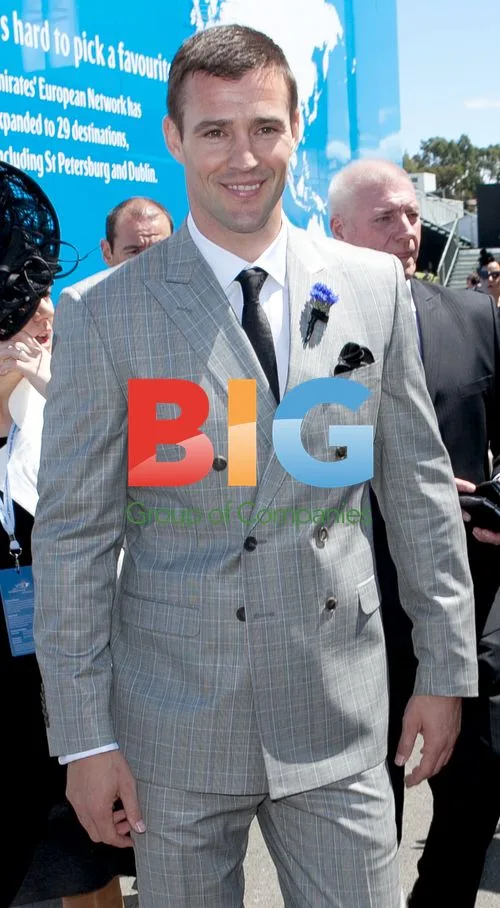 Kris Smith and Dannii Minogue at Derby Day