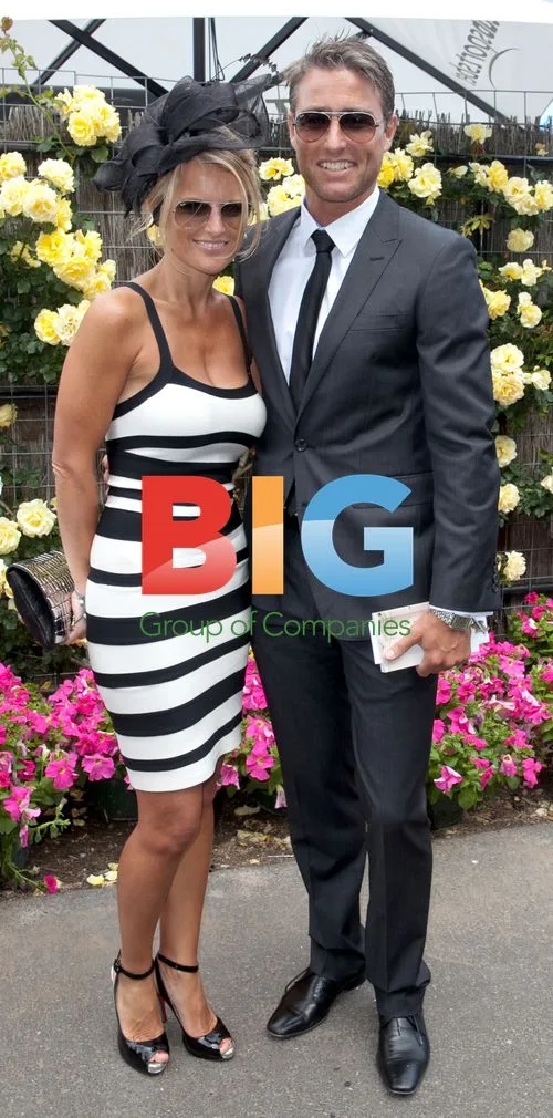 Simone Callahan and Tony Roberts at Derby Day