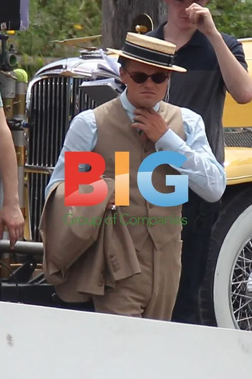Tobey Maguire and Leonardo DiCaprio on 'The Gatsby' Set