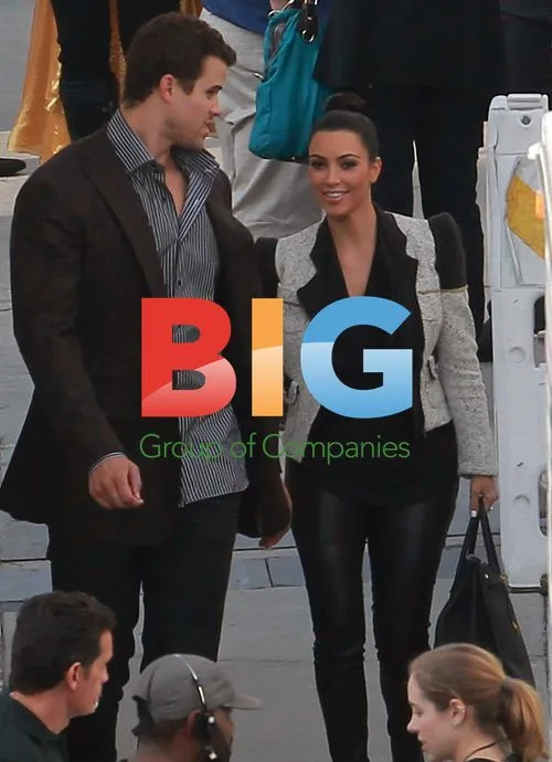 Kim Kardashian and Kris Humphries at DWTS