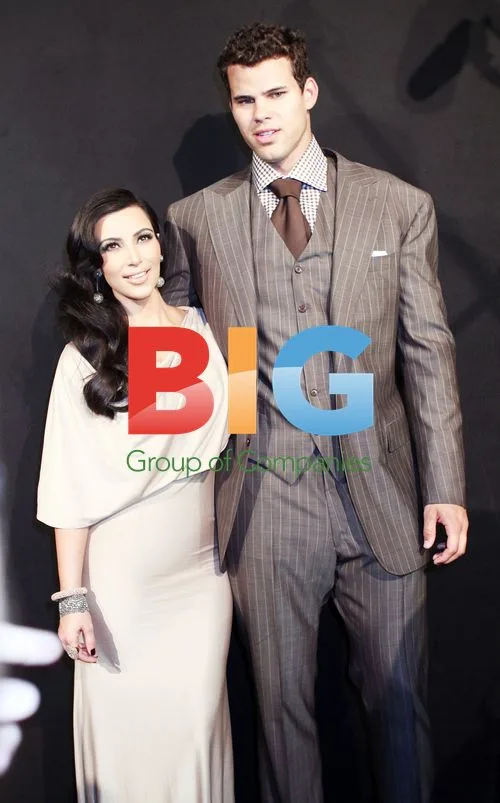 Kim Kardashian and Kris Humphries at Welcoming Event