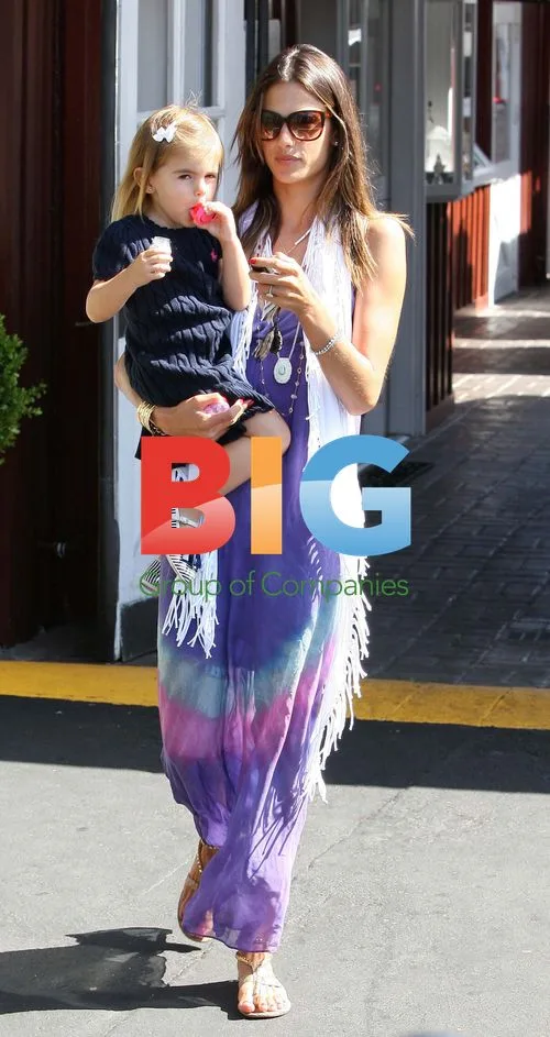 Alessandra Ambrosio with Family