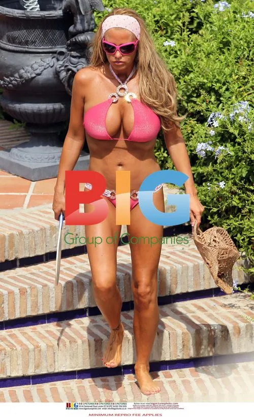 Katie Price Relaxes in Spain
