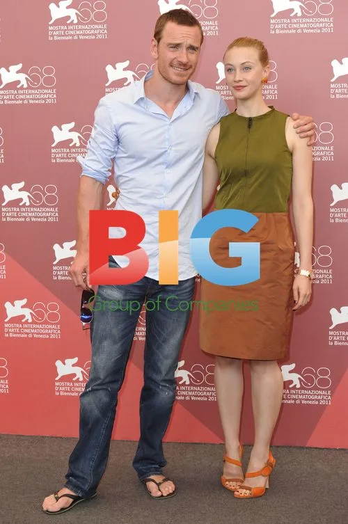 Michael Fassbender and Sarah Gadon at Venice Film Festival