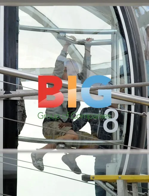 Brad Pitt and Angelina Jolie with kids on London Eye