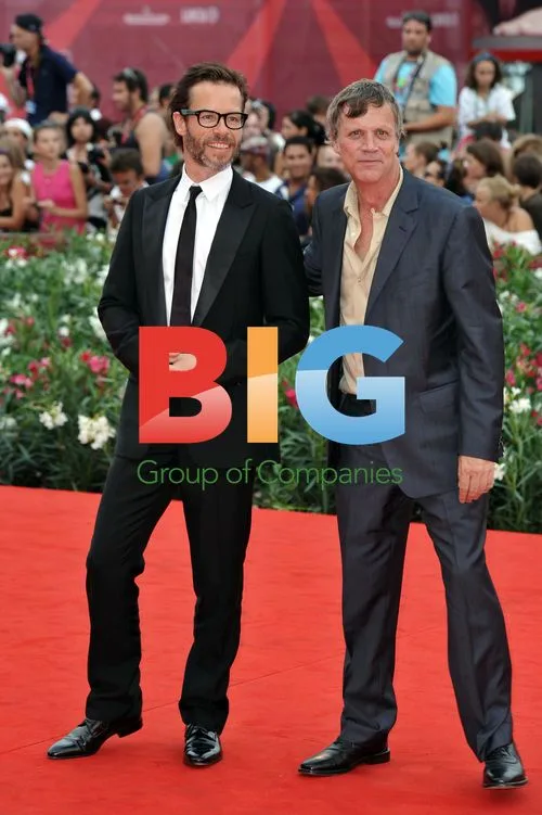 Guy Pearce and Todd Haynes at Mildred Pierce Premiere