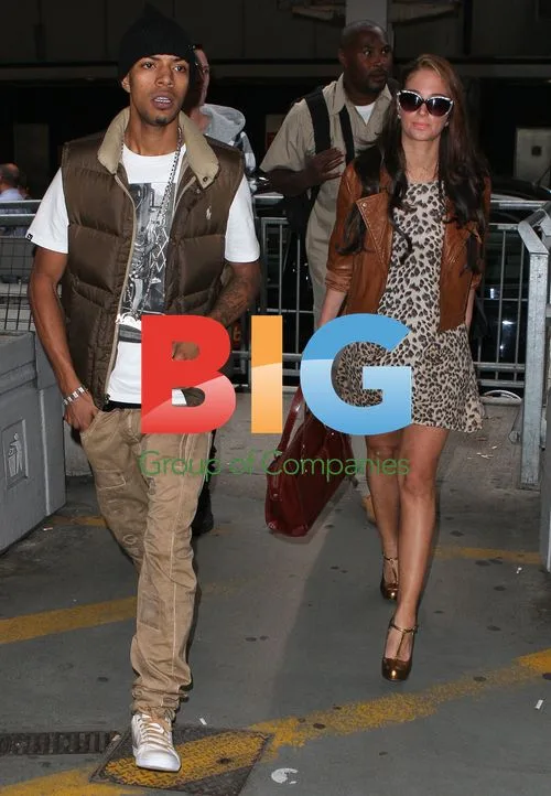 Tulisa and Fazer Arrive at Airport