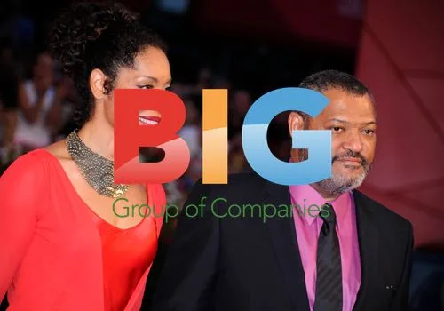 Laurence Fishburne and Gina Torres at Contagion Premiere