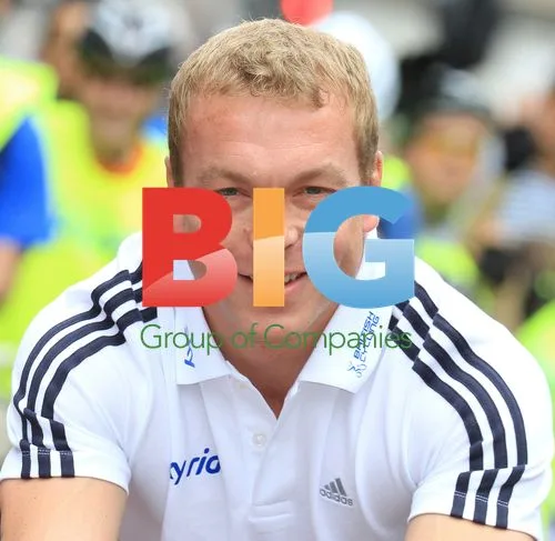 Kelly Brook, Sir Chris Hoy at Sky Ride