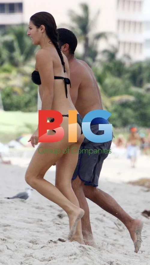 Gabi Rebeschini at the Beach in Miami