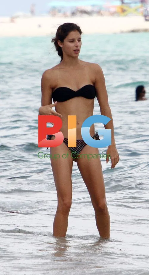 Gabi Rebeschini at the Beach in Miami