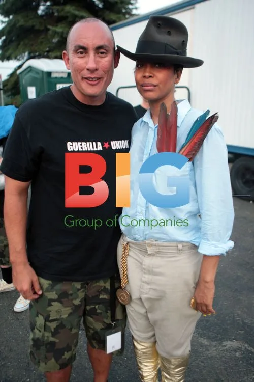 Weisberg and Badu Backstage at Rock The Bells