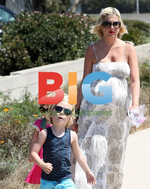 Tori Spelling and Family at Malibu Fair