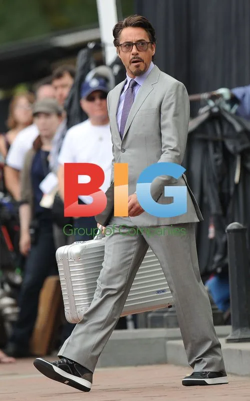 Robert Downey Jr. on Avengers set in Central Park