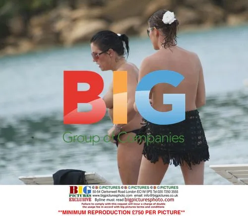 Jessie Wallace on Caribbean holiday