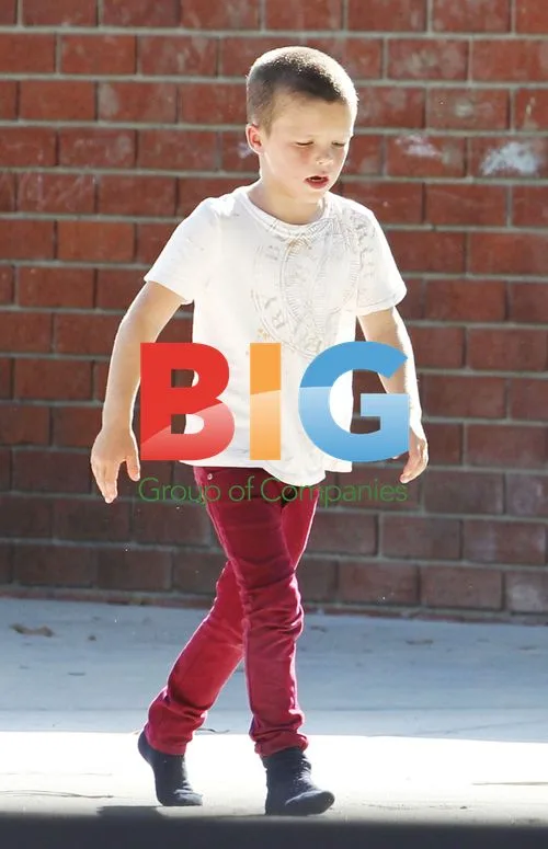 Beckham Boys at Park in Beverly Hills