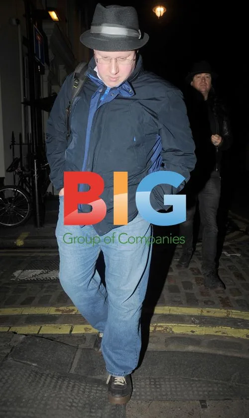 Matt Lucas out with friends in London