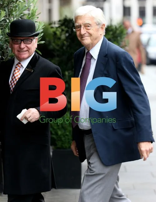 Sir Michael Parkinson at Scotts Restaurant