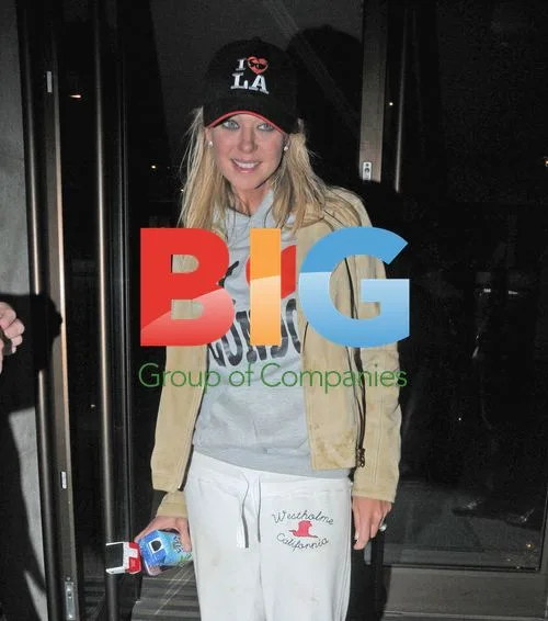 Tara Reid outside The Mayfair Hotel