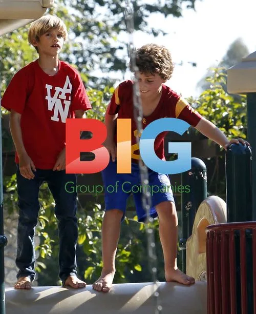 The Beckham Boys Play in Park