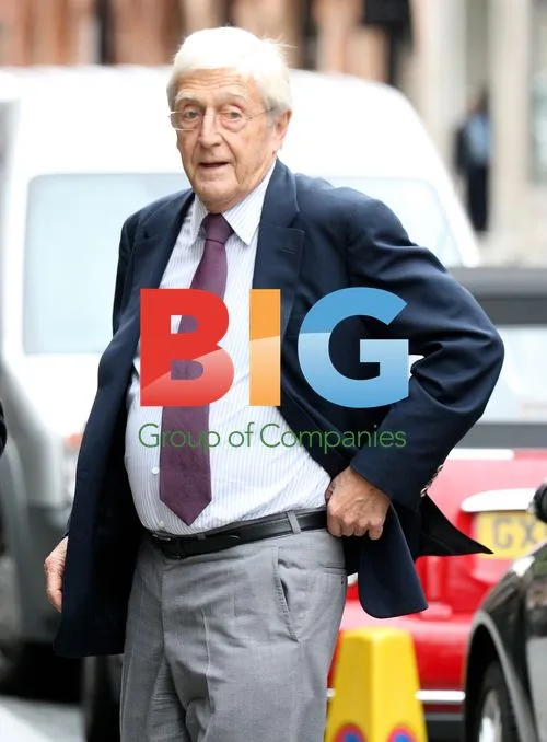 Michael Parkinson Arriving at Scotts Restaurant