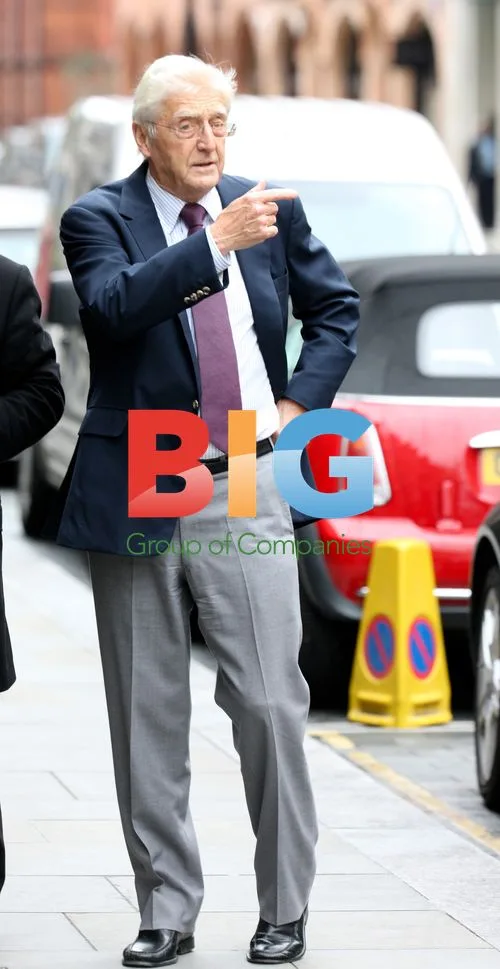 Sir Michael Parkinson at Scotts Restaurant in London