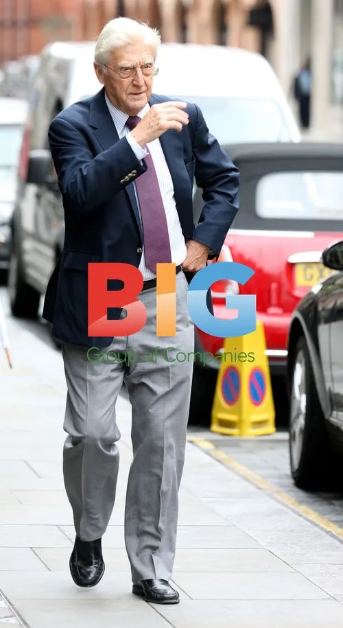 Sir Michael Parkinson Entering Scotts Restaurant