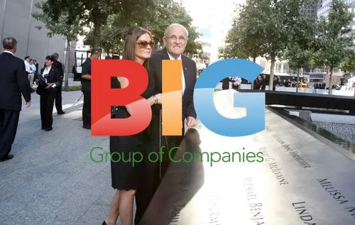 Rudy Giuliani and wife at 9/11 memorial