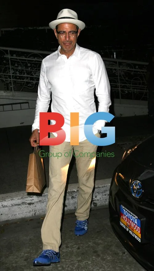 Jeff Goldblum dines with new date