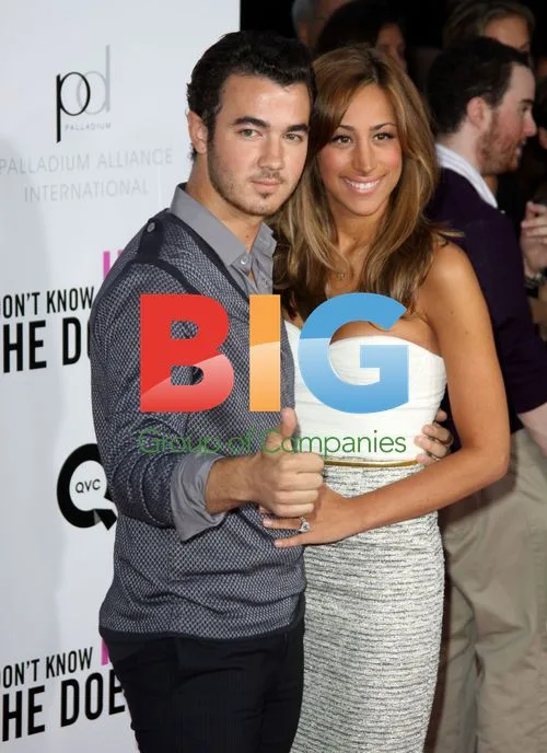 Kevin Jonas and Danielle Deleasa attend "I Don't Know How She Does It" premiere
