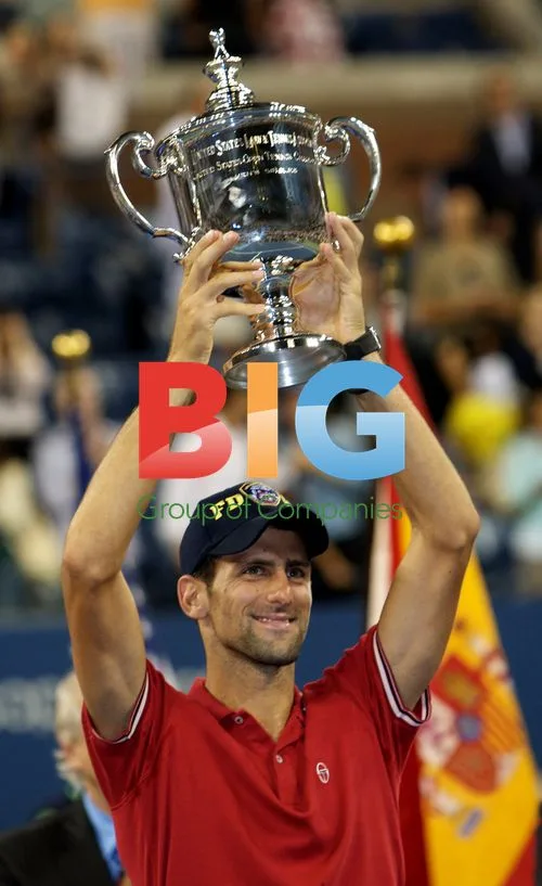 Novak Djokovic Lifts U.S. Open Trophy