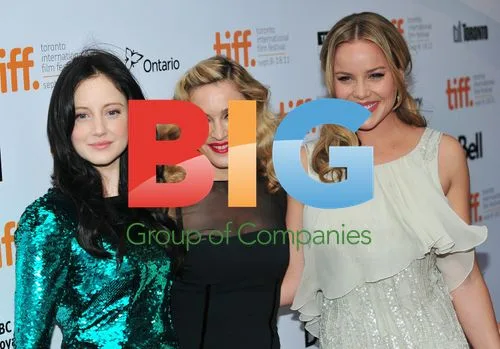 Andrea Riseborough, Madonna and Abbie Cornish at 'W.E.' premiere