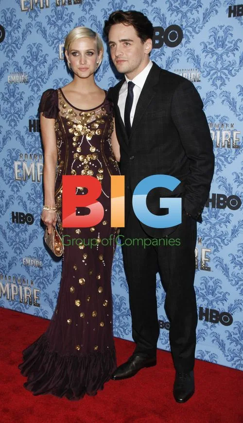 Vincent Piazza and Ashley Simpson at "Boardwalk Empire" Premiere