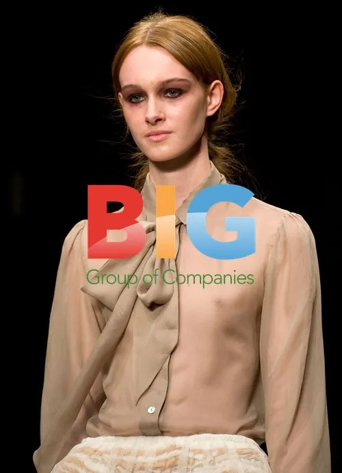 Model walks runway at Bora Aksu show