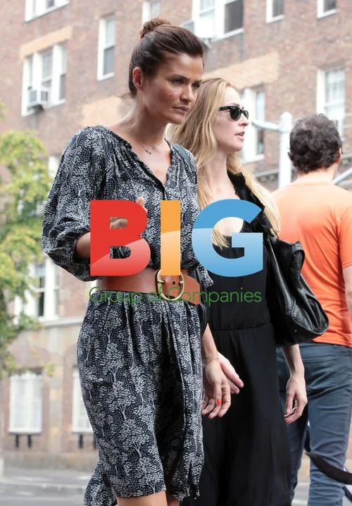 Helena Christensen Strolls in NYC