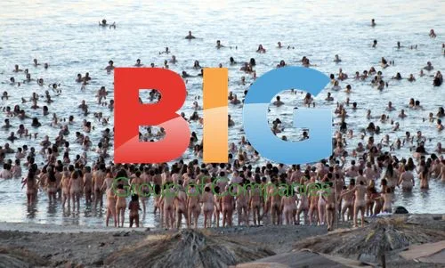 Nude photo shoot in Dead Sea, Israel