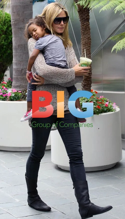 Heidi Klum Takes Kids to Karate Class