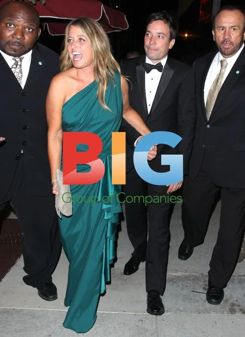 Jimmy Fallon and Wife at Post-Emmy Dinner
