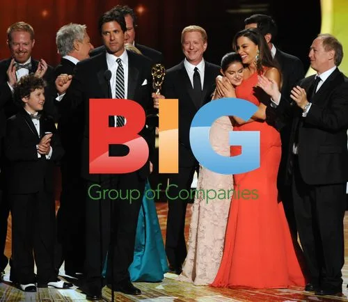 Steven Levitan and "Modern Family" Cast at Emmys