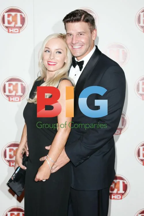Jaime Bergman and David Boreanaz at ET Emmy Party