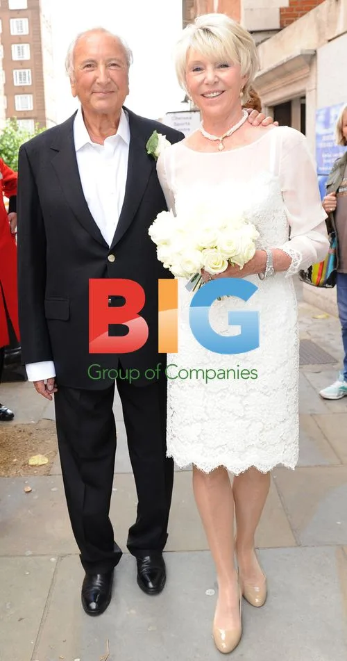 Michael Winner and Geraldine Lynton-Edwards Wedding