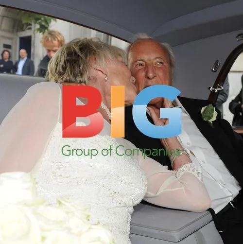 Michael Winner and Geraldine Lynton-Edwards Wedding