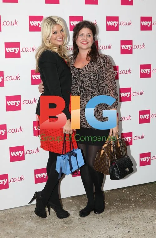 Holly Willoughby and Kelly Willoughby at Fearne Cotton fashion show