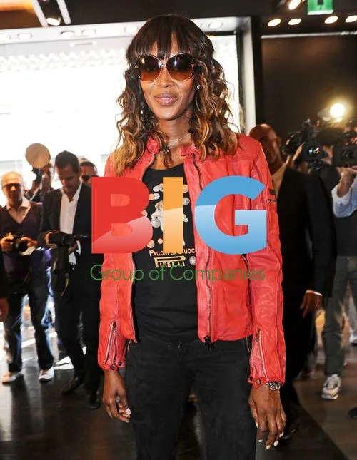 Naomi Campbell Opens Pirelli Store in Milan