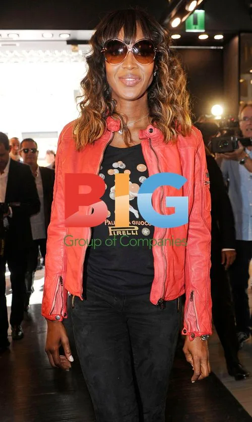 Naomi Campbell Opens Pirelli Store in Milan
