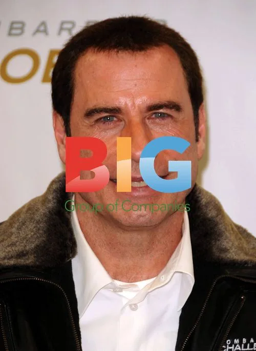 John Travolta at Bombardier Private Jet Event
