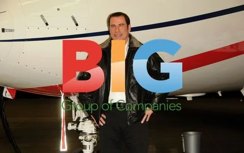 John Travolta at Bombardier Jet Event