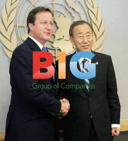 UK PM Cameron meets UN Secretary-General